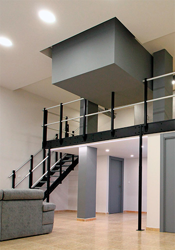 Steel mezzanine